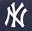 The famous interlocking letters worn on the caps and batting helmets of the winningest Champion Team of them all, The New York Yankees!