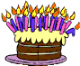 <b />Yet another sparkling, animated, Happy Blogday Cake!!